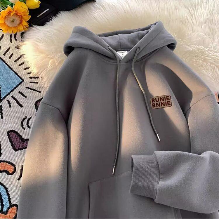American Oversize Hooded Sweatshirt - Men s Spring/Autumn Trendy Loose Fit Jacket 2XL