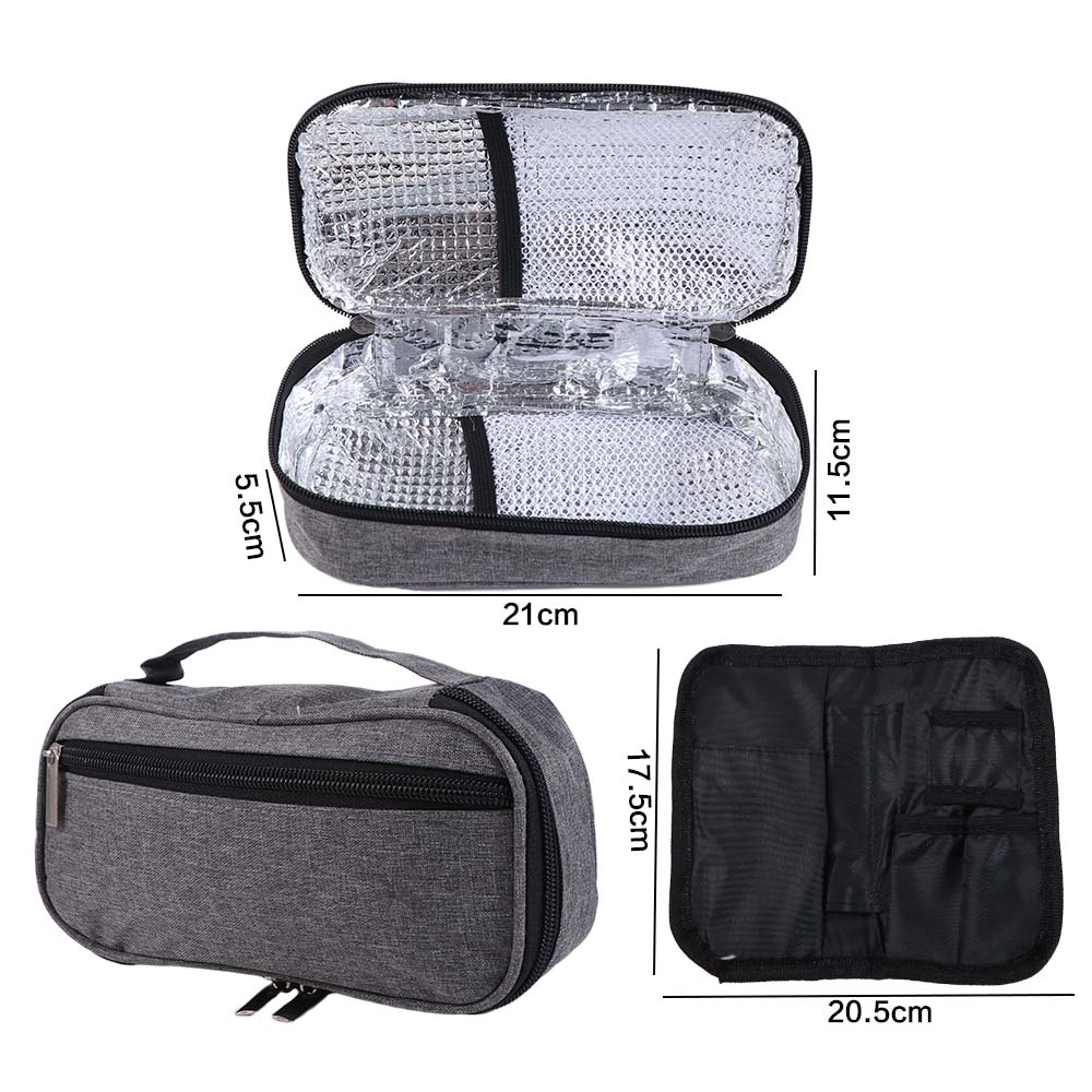 Lightweight Insulin Carry Case Wear-resistant Pill Storage Bags Pill Organizer Office