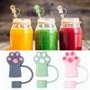 10mm Cat Paw Straw Cover Spill-Proof Straw Stopper Cup Accessories Straw Tip  Tumbler
