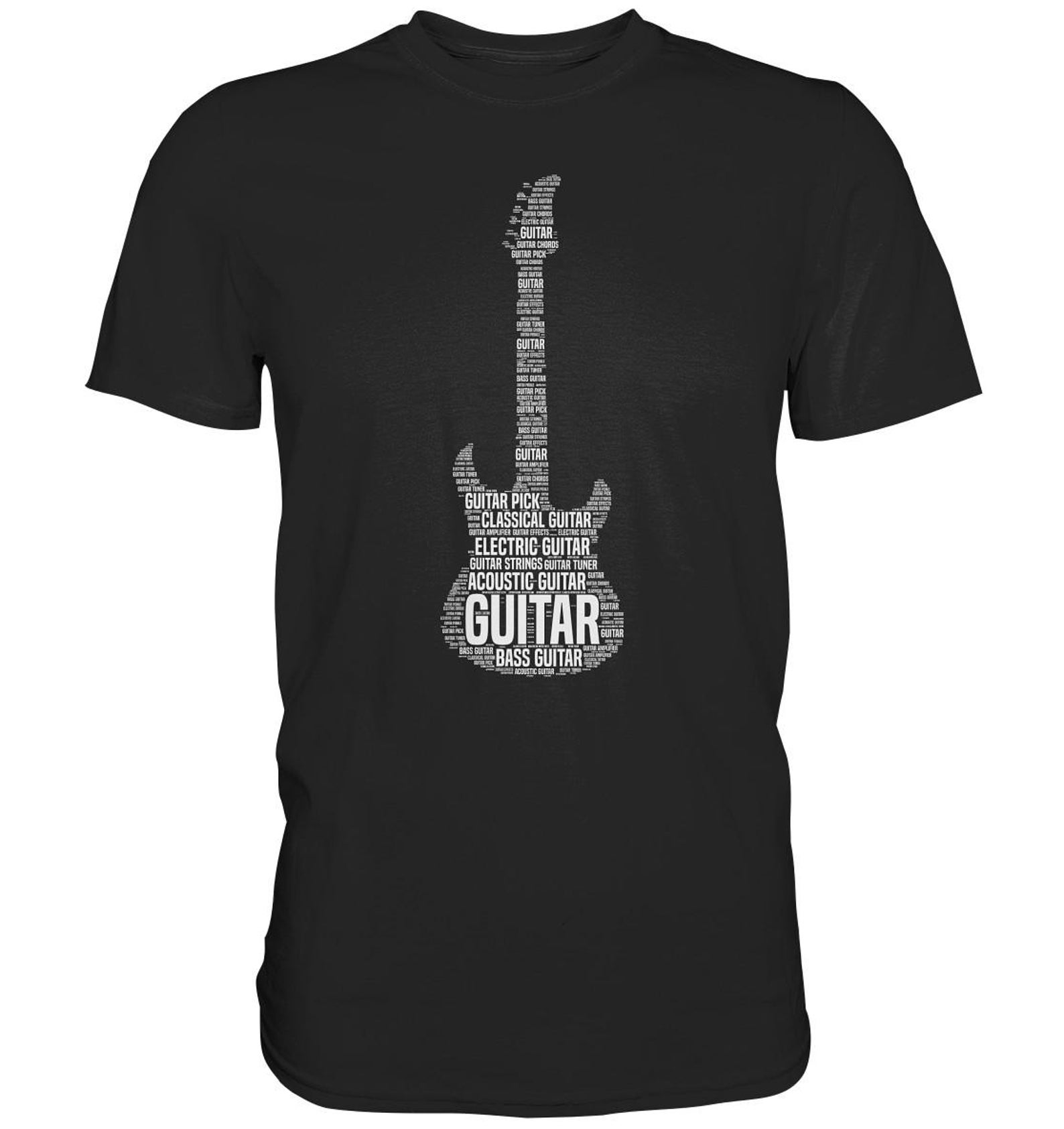 Electric Guitar Music Guitarist Musician Terms T-Shirt Bassist - Premium Shirt S