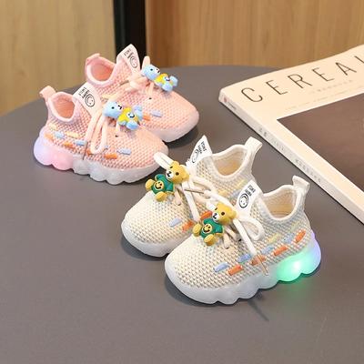 Fashion Children's Luminous Sneakers LED Flashing Shoes for Girls Baby Casual Shoes Spring Autumn Toddler Sports Shoes