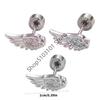 1PCS Silver Hip Hop Vintage Creative Angel Wings Earrings Women Punk Studs Birthday Jewelry Gift