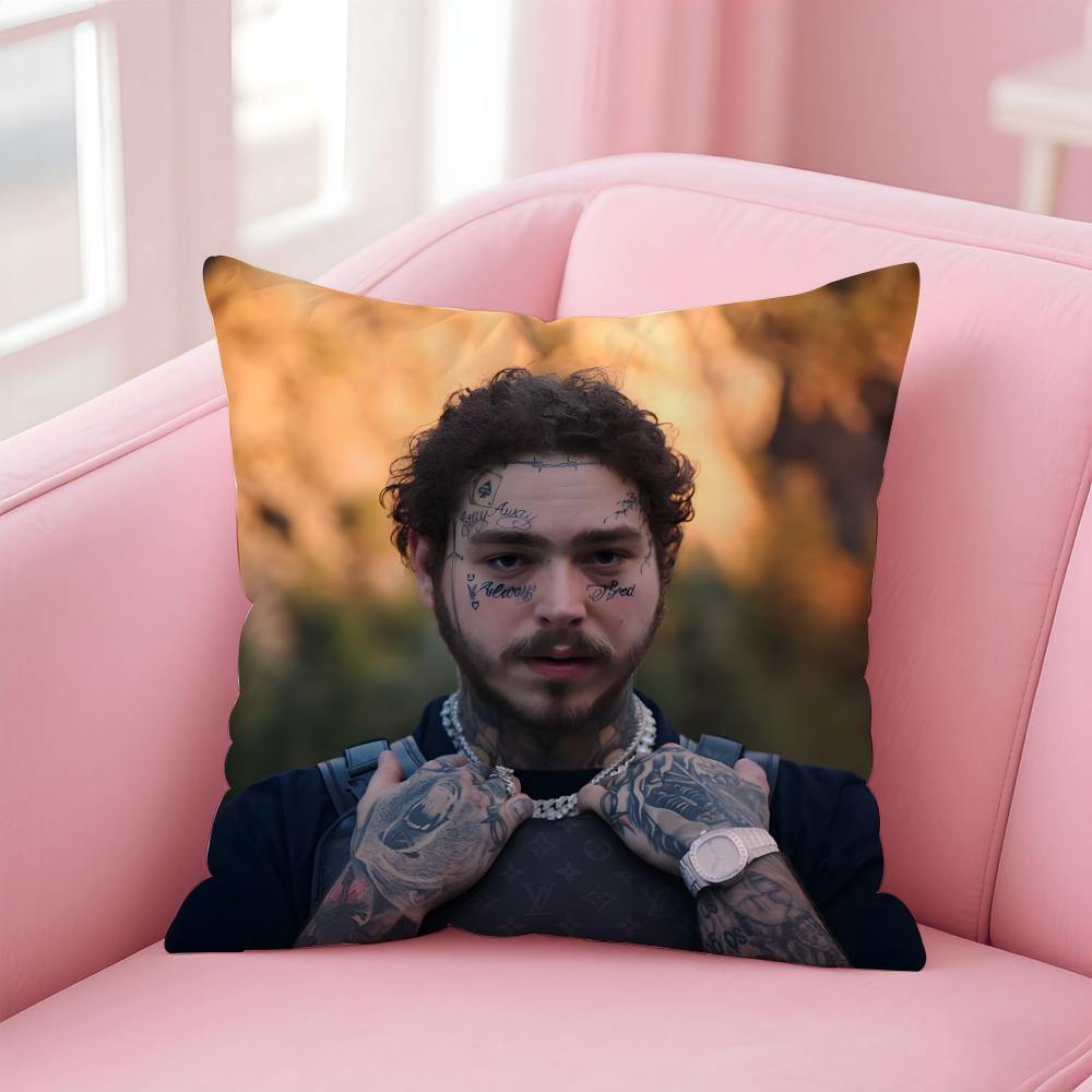 P-Post Malones Singer Hot Cushion Cover Comfortable Reversible Pillow Cover Ideal For Car Sofa Bedroom & Beyond