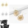 Vintage European Style Alloy Spider Web Earrings Elegant Hollow Design For Women