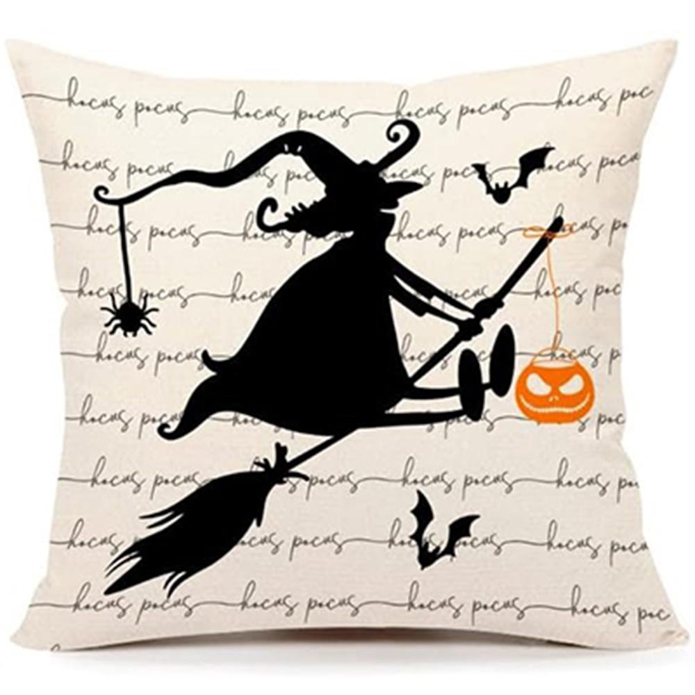 Halloween Themed Pillowcases: Spooky Pumpkins, Ghosts, and Witches! Sofa Cushion Cover, Holiday Party Decoration, Gift
