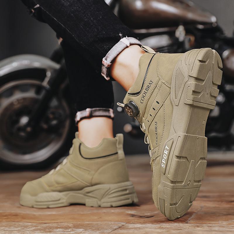 Fashion CYYTL Mens Shoes Casual Leather Loafers Outdoor Platform Fashion Designer Luxury Sports Hiking Work Tennis Sneakers Ankle Boots