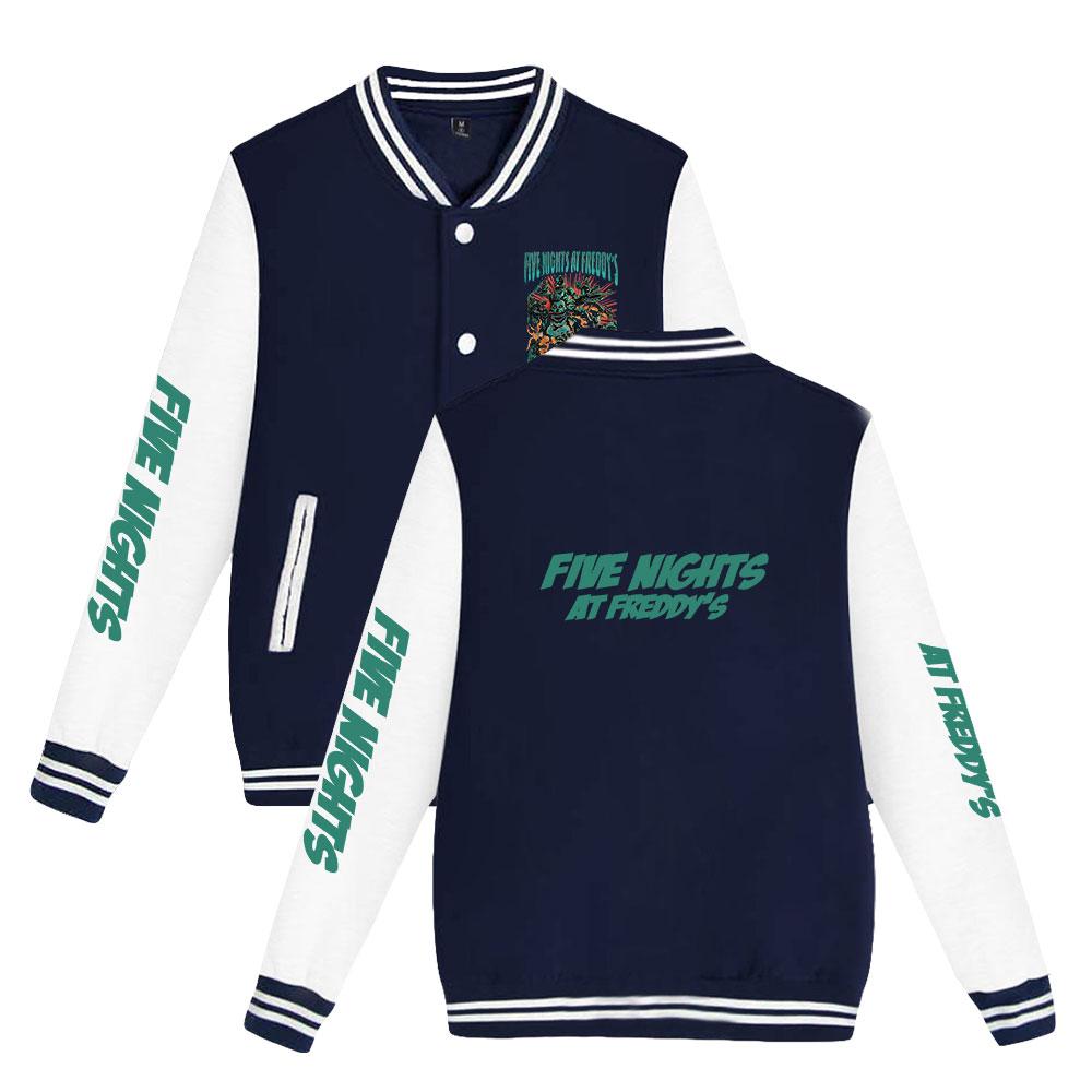 Five Nights At Freddy s Baseball Jacket Men Women Hip Hop Harajuku Jackets Streetwear Loose College Coats XS