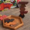 Wooden Geometric Shape Puzzle Board, Montessori Early Learning Toy For Toddlers, Brain Teaser & Fine Motor Skills Development