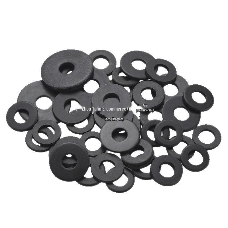 Blackened Thickened Metal Washers - Round & Flat, M4 M5 M6
