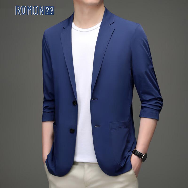 ROMON Men s Fashion Casual Slim Fit Suit Jacket 3XL