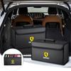Large Car Trunk Organizer Bin Leather Storage Box Toolbox For Ferrari F430 Stradale Roma 488 Spider SF90 LaFerrari Portofino KL4