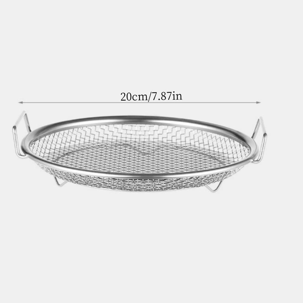 1pc Stainless Steel Frying Oil Leakage Net, Oil Leakage God, Oil Leakage Net Basket, Oil Residue Filter Net, Kitchen and Househo