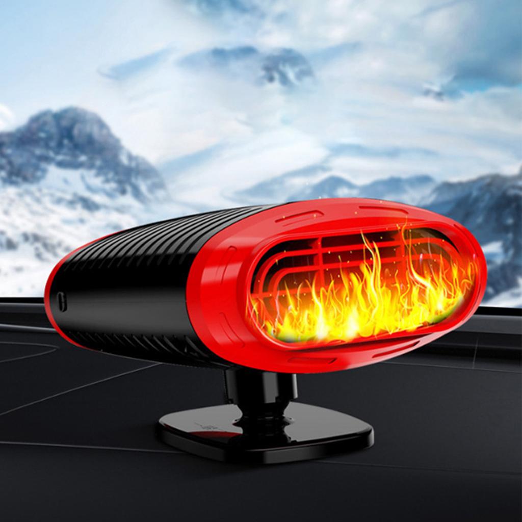 Car Heater Fan 360 Deg Adjustable 150W Fast Heating Portable Windshield Defogger Defroster for