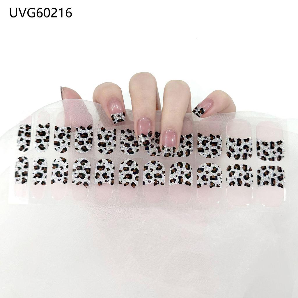 Transparent Nude UV Gel Nail Art Stickers: Semi-Cured, Semi-Baked Manicure Sheets