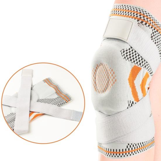 1 Pc Knee Sleeve Reduce Injuries Double Strapping Anti-collision Sweat Absorption Fitness Basketball Knee Protector Outdoor Sports