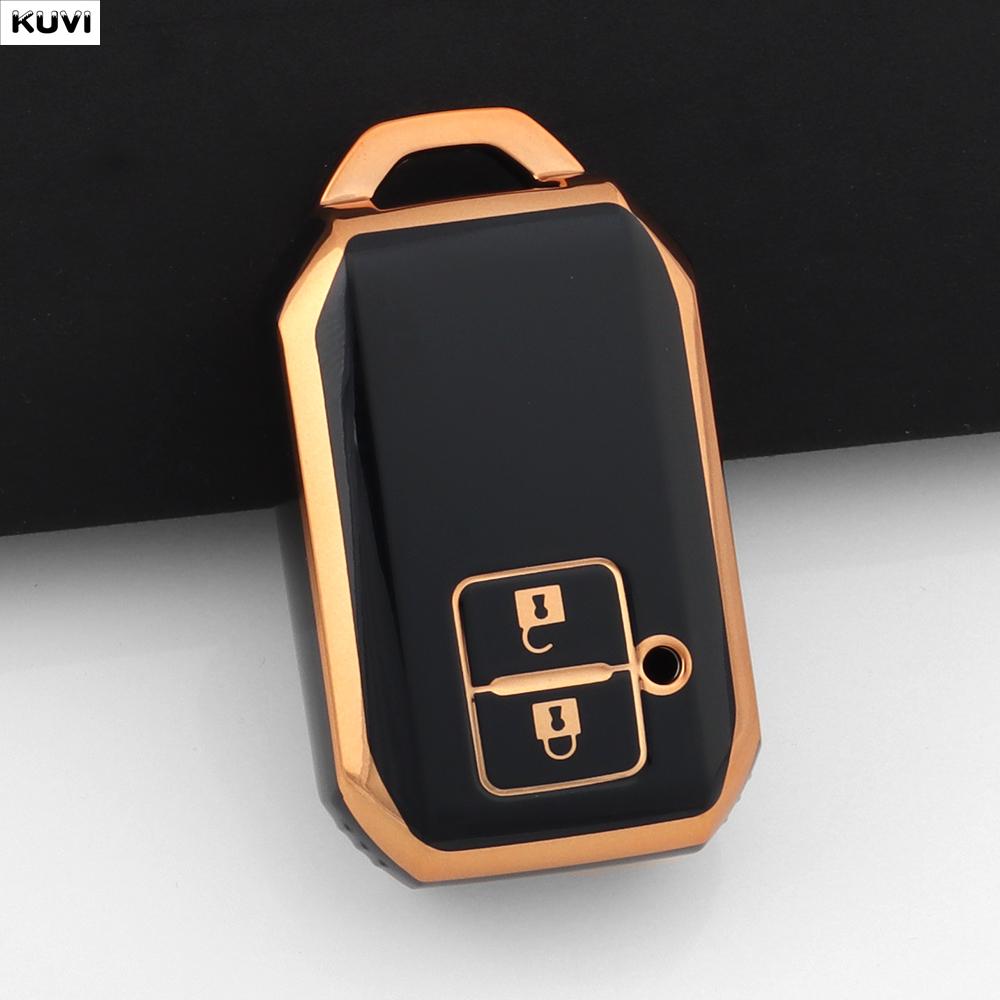 

Fashion Tpu Car Remote Smart Key Holder Cover Case Shell For Suzuki Swift Wagon R Monopoly Type Keyless Fob Keychain Accessories