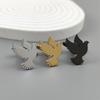 Peace Dove Stainless Steel Brooch Cufflinks Men's Suit Gold-plated Collar Needle Women's Elegant Temperament Anti Slip Button