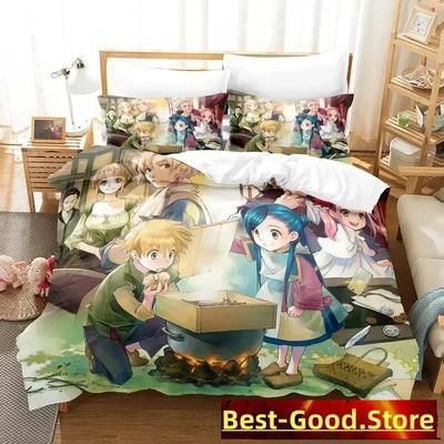 New Ascendance of a Bookworm Bedding Set Cartoon  Three-piece Set Adult Kid Bedroom Duvet Cover Sets 3d Print Kawaii Girls