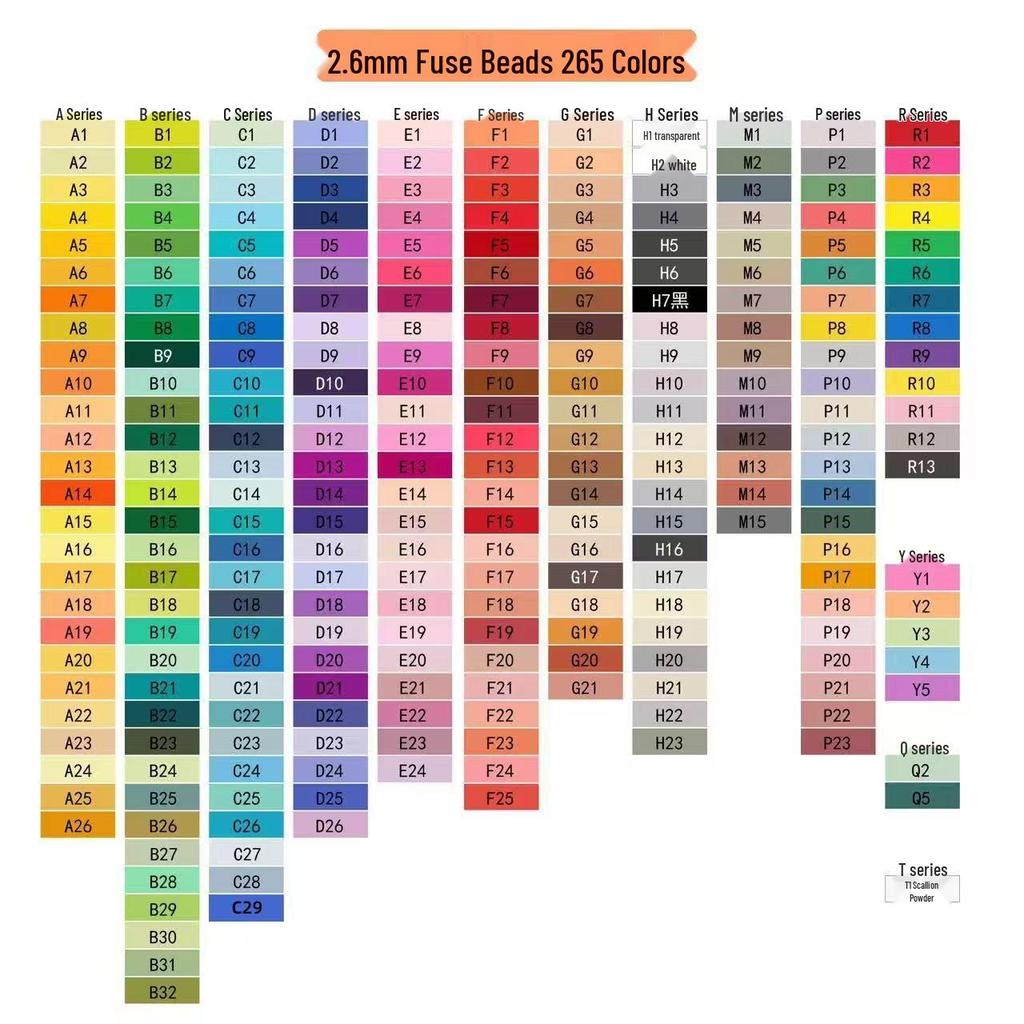 2,6 mm Perler Perlen Nachfüllpackung für DIY Handgemachte Bügelperlen Spielzeug