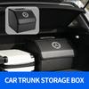 Car Trunk Fold Large Capacity Organizer Bag Storage Leather Tidying Box Accessories For Benz AMG W213 W124 W108 W126 Exclusive