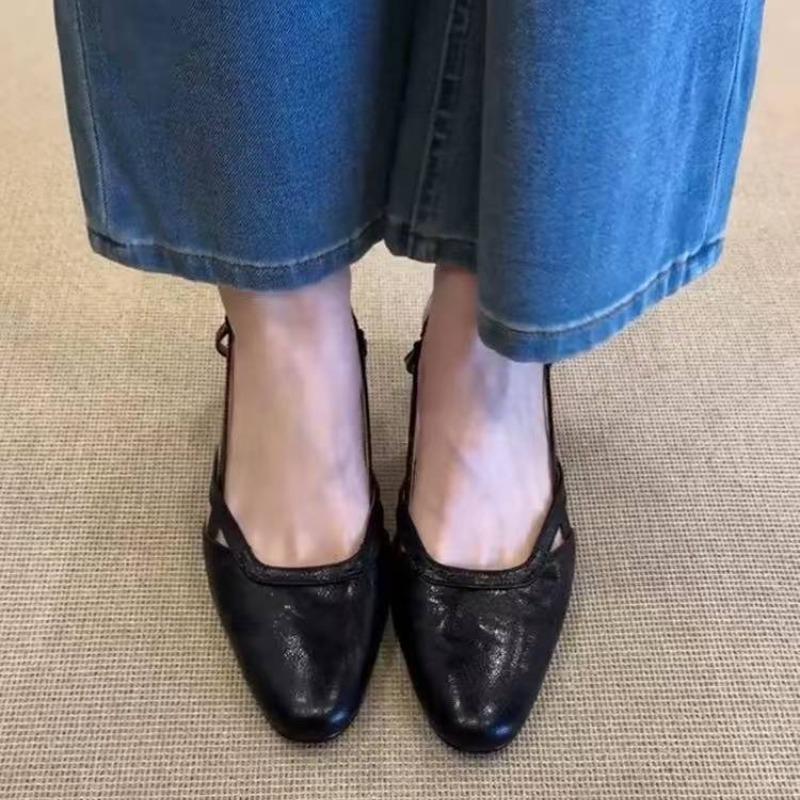 Fashion Ladies Shoes 2025 Fashion Closed Toe Women's Sandals Summer Slip-on Office and Career New Best Seller Comfortable Heels Women