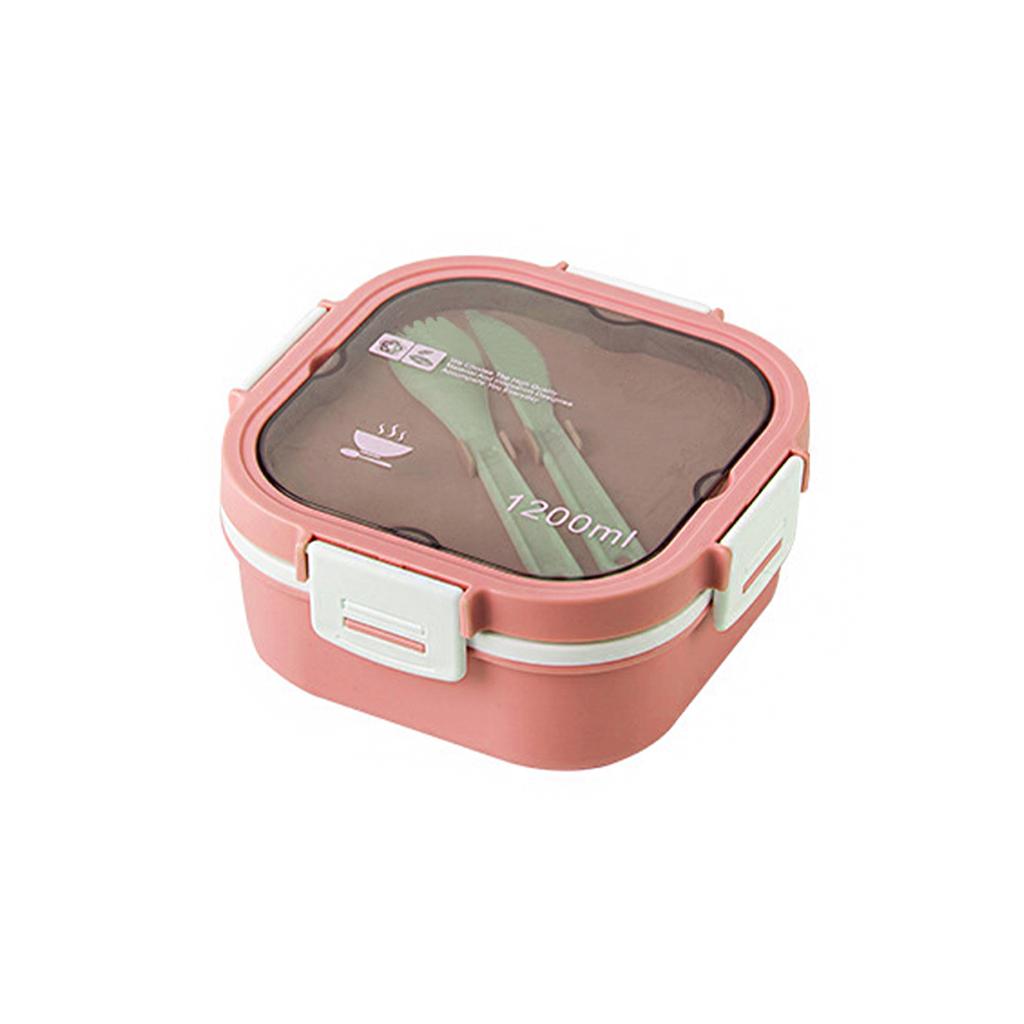Portable Children Lunch Box Large Capacity Microwaveable Bento Box with Dip Box Food Storage Container