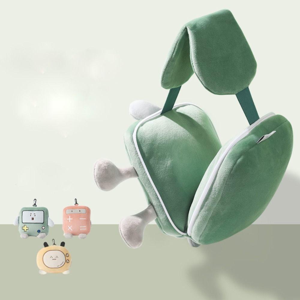 Kawaii 2 in 1 Eye Mask Soft Travel Folding Pillow Fashion Cartoon Eye Mask Pillow  Office Worker