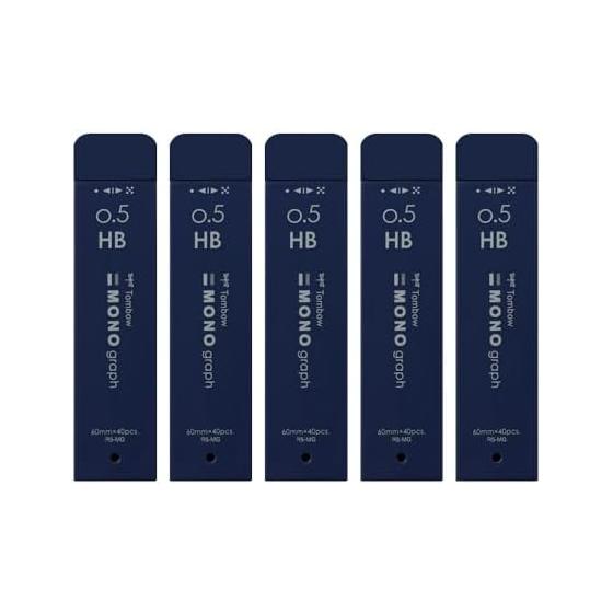 Tombow Pencil Sharp Lead MONO Monograph MG 0.5mm HB Navy R5-MGHB42-5P