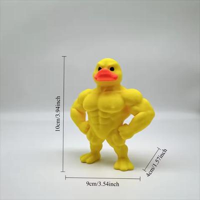 Duck Statue 3D Printed Muscle - Novel Home Living Room Desktop Decoration, Ideal Christmas Halloween Gift for Muscular Men