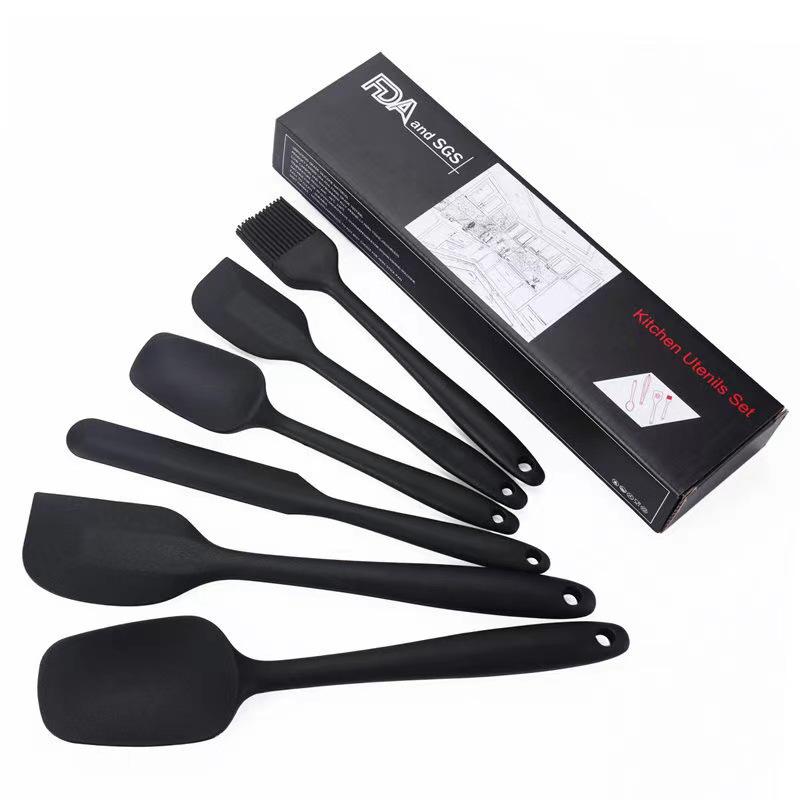 6 Pcs 5 Pcs Kitchen Baking Tool Set Silicone Oil Brush Spoon Knife Spatulas Kitchenware Bakewares