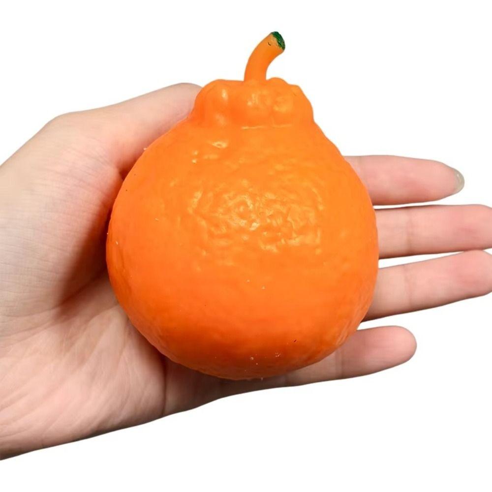 Soft TPR Ugly Tangerine Ball Skin Squeeze Toy DIY Pressure Ball Kit Adults Beginners