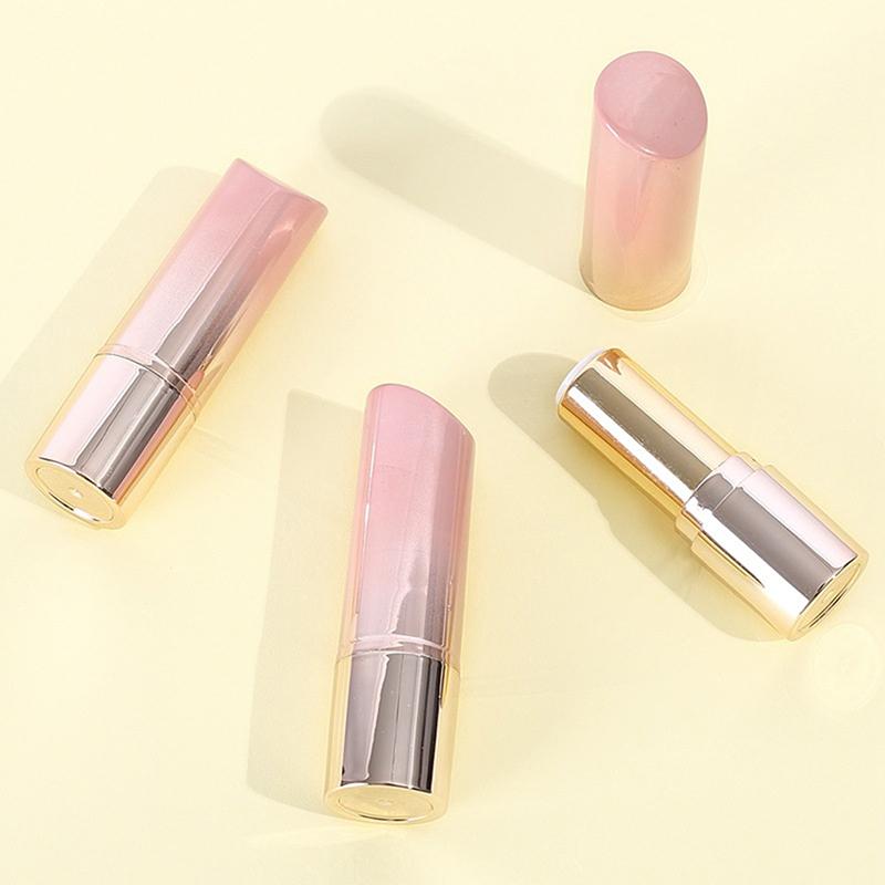 1/5Pcs 3.6G Filling Empty Gradient Lipstick Tube Lip Balm Container Plastic Cosmetics Packaging Makeup Tool Travel Essentials