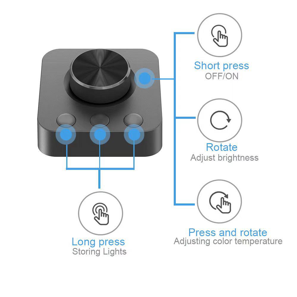 USB-Powered Office Desk Lamp with Remote Control, No-Glare Screen Light.