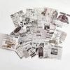 100 Pcs Creative Hand Account Paper Vintage Old Newspaper  Butterfly Material Paper Decoration Photo Album Decoration Paper