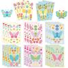 8 Abstract Art Butterfly Collage Hand-on DIY Decorative Handbook Mobile Phone Case Decoration Waterproof Stickers