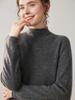 Ribbed Cashmere Half-High Neck Sweater - Women's Autumn/Winter Fashion Loose Knit Pullover