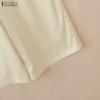 ZANZEA Completi da Donna a Due Pezzi Casual: Canottiere Senza Maniche e Pantaloni Lunghi