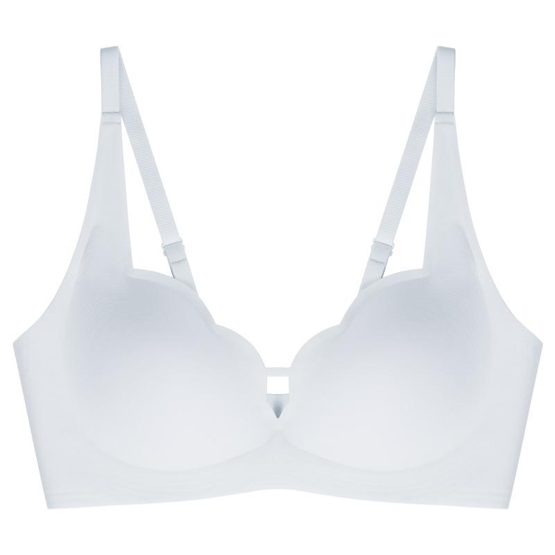 

Сексуальный бесшовный бюстгальтер с V-образным вырезом: Чашечка Wave Flower, полая конструкция, удобная посадка для маленькой груди 2XL