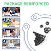 Zmbroll M3 Machine Screw Assortment Kit, 540pcs M3x4/5/6/8/10/12/16/20mm, Black Pan Head, Fully Threaded Carbon Steel Machine Screws, Phillips Drive F