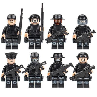 Humanoide Puppen, Soldaten-Bausteine, Mini-Puppen, kleine Ornamente, Zeichentrickfiguren, Weihnachtsgeschenke für Jungen und Mädchen