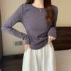 2025 Women's Slim Fit Long-Sleeve Top: Hot Girl Style for Spring/Autumn