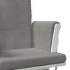 Rocking Armchair with Footstool Gliding Light Grey Fabric
