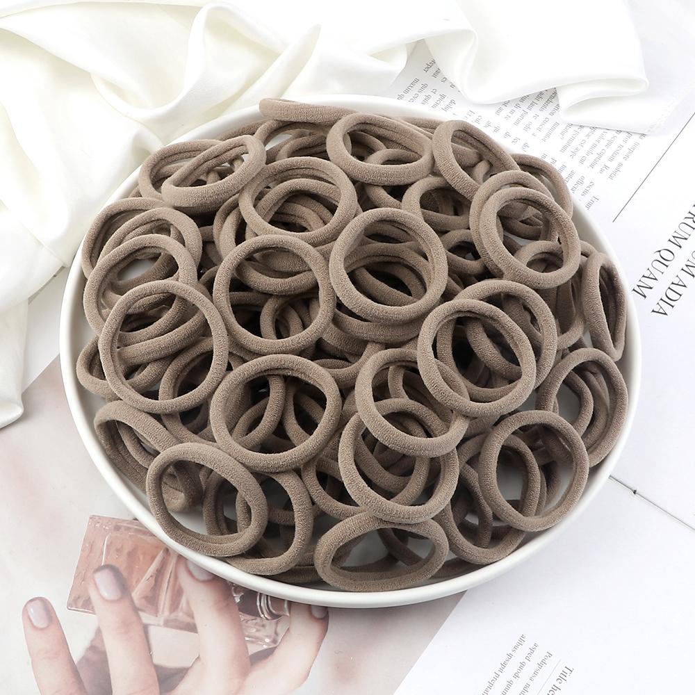 51 Colors Basic Elastic Hair Band for Girls 20/30/50PCS 4cm Simple Solid Color Headband Women Hair Accessories Scrunchies Holder