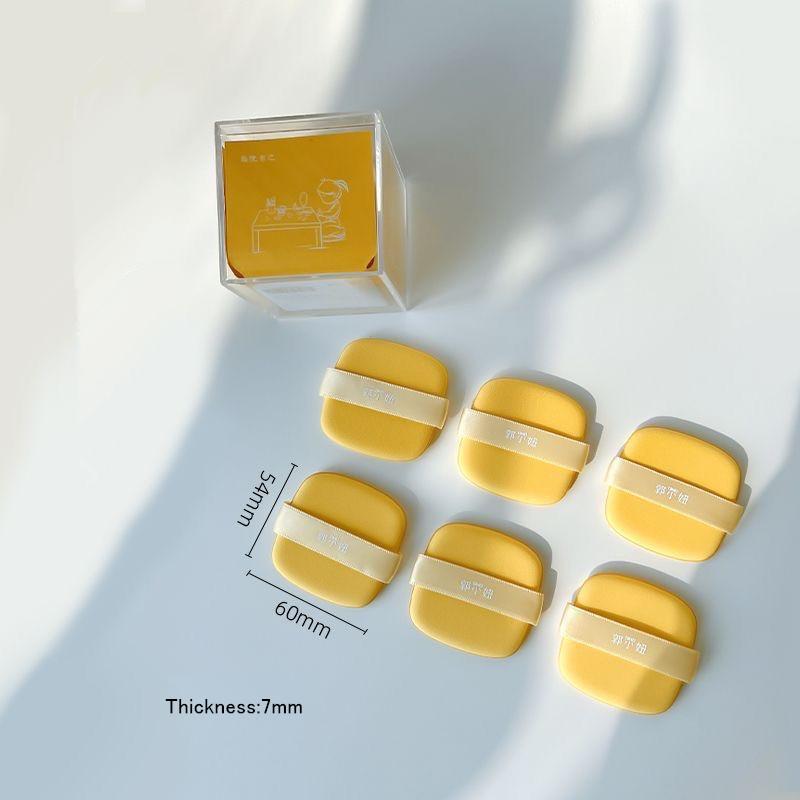 6PCS  Air Cushion Makeup Applicator Puff Powder Concealer Blending Sponges Dry Wet Dual Use Cosmetics Beauty Tool