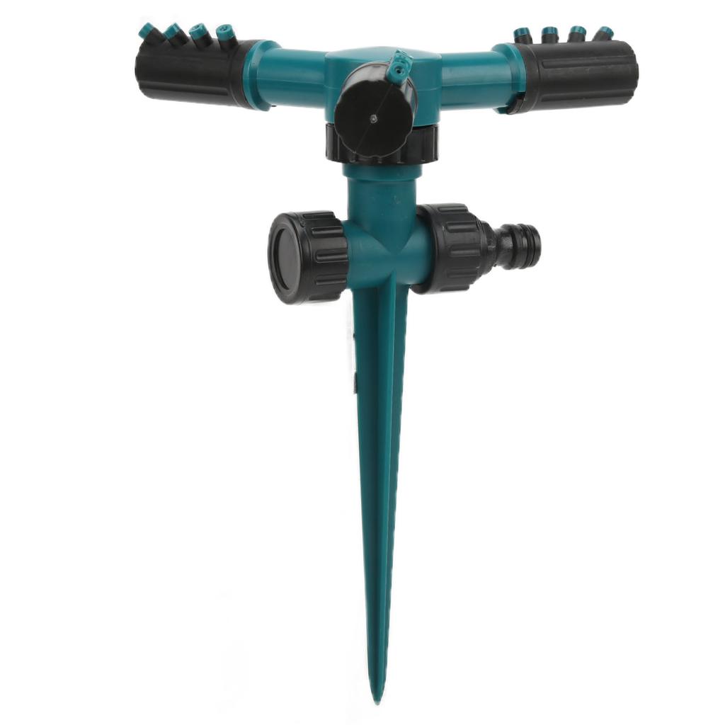 Lawn Sprinkler 360° Rotatable Automatic Garden Sprinkler with Ground Spike for Gardens and Lawns