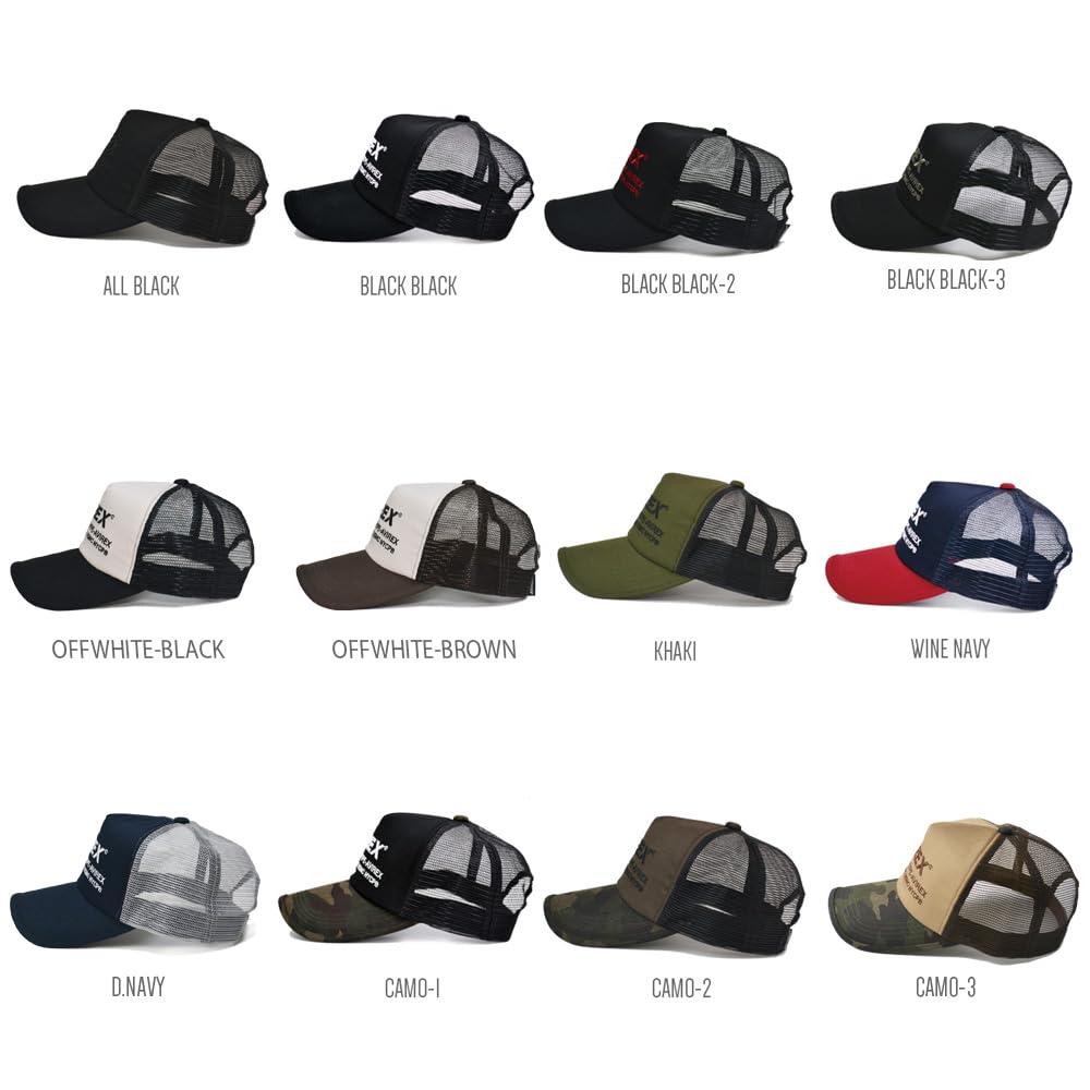 Numbering Embroidered Mesh Cap 7300 [Avirex] [Avirex] (Off-White Brown)