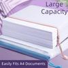 Clear Mesh Zipper Bags Waterproof File Pouch Essential Document Storage Bag  Homework