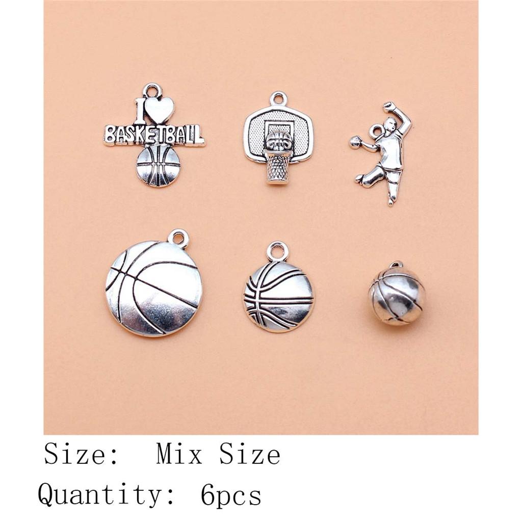 New Year's Day Aesthetic Jewelry Charms Study Sports Mixed Set Charms Pendant Women's Bag Bracelet Pendant