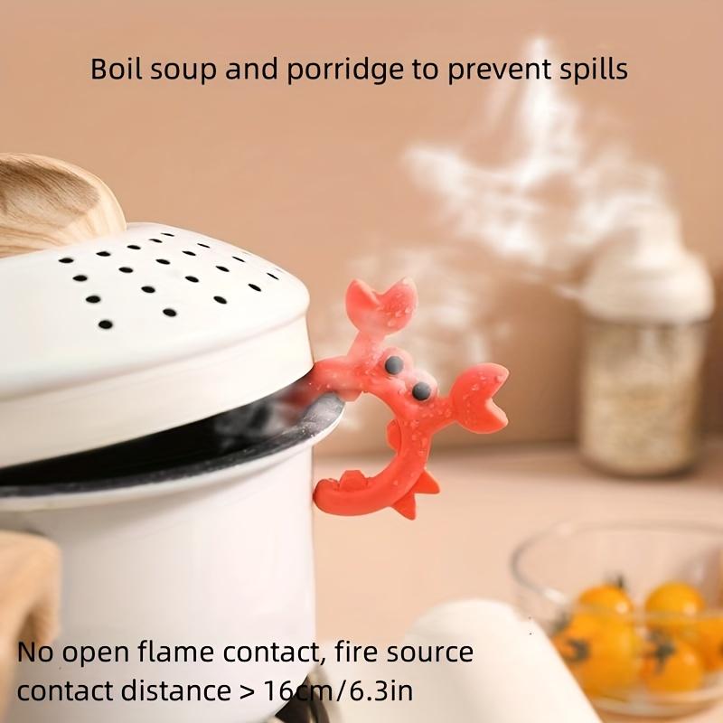 Crab-Shaped Silicone Spatula Holder - Heat-Resistant Kitchen Utensil Rest, Essential Cooking Accessory for Safe and Easy Storage