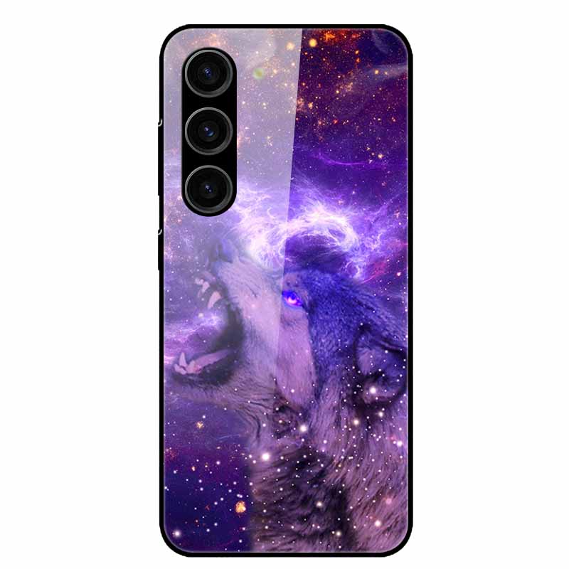 For Samsung Galaxy S25 Plus Case Tempered Glass Hard Phone Cover for Samsung S25 Ultra 5G Back Cases for GalaxyS25 S 25 S25Plus